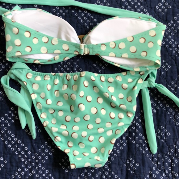 VS polka dot bikini, NWOT...seafoam green! - Picture 5 of 7